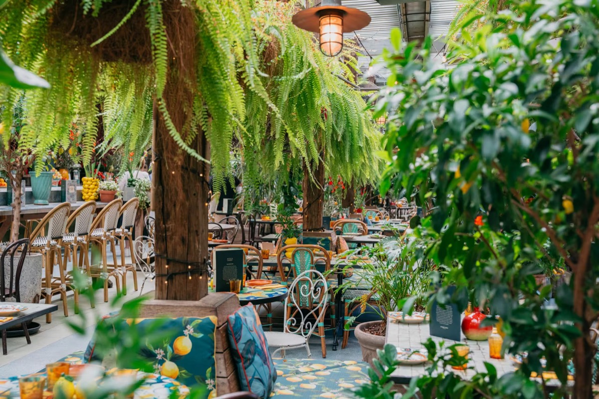 The Potting Shed garden-bar dining